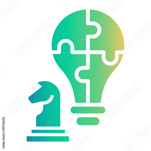 critical thinking Gradient icon