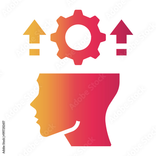 critical thinking Gradient icon