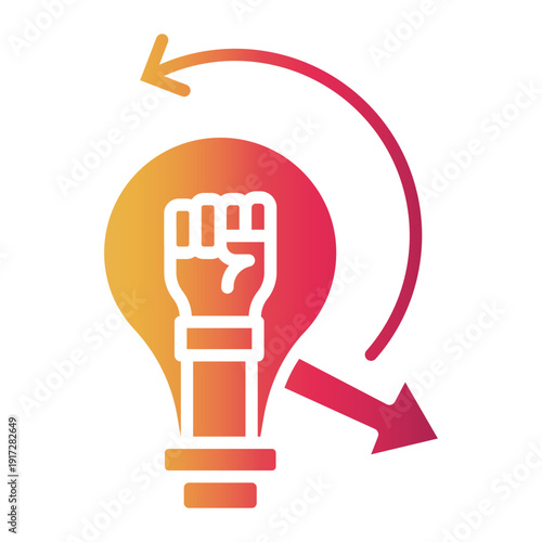 critical thinking Gradient icon