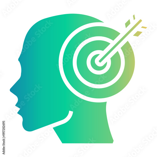 critical thinking Gradient icon