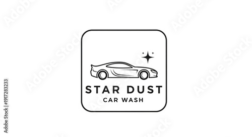 Star Dust Car Wash Logo Design.