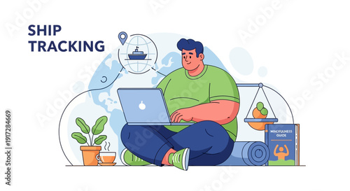 Ship Tracking Logistics Modern Technology for Global Maritime Shipping Monitoring