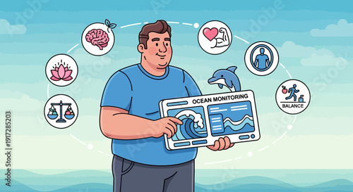 Ocean Monitoring Balancing Human Health, Environment, and Societal Well-being