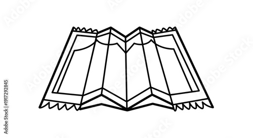 A black and white drawing of a roof