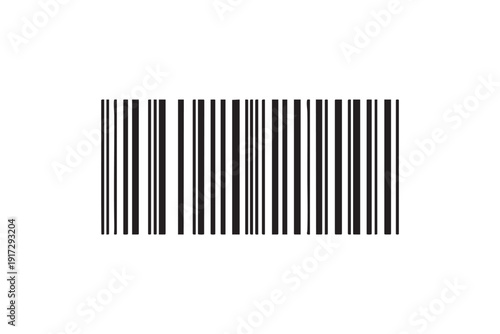 Barcode vector illustration transparent background for scanning and product identification