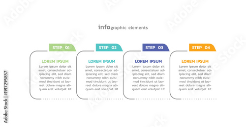 Presentation business abstract background infographic template colorful