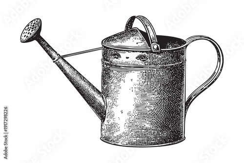 Watering can isolated on transparent background for your design needs vector graphic art illustration transparent