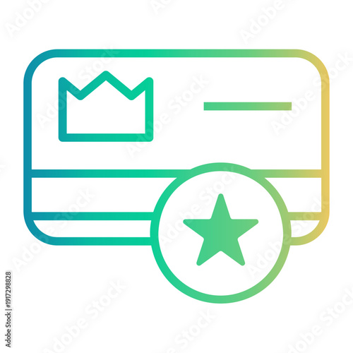 loyalty Line Gradient Icon