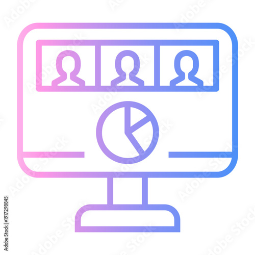 loyalty Line Gradient Icon