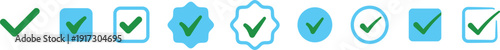 Checkmark icon. Green check mark vector set. Checked checkbox sign. Approved symbol.checkmark icon.