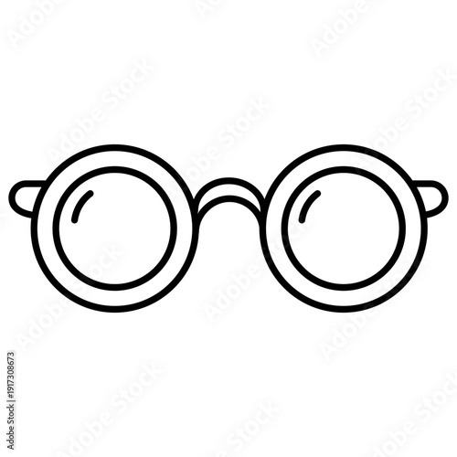 summer outline icon sunglasses 