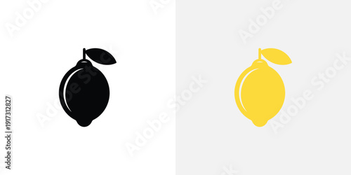 Black and yellow lemon lemons citrus fruit