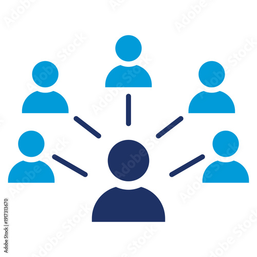 expertise blue combination icon