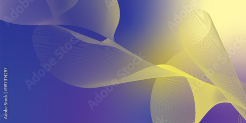 Bisque and navy abstract shape grainy gradient background with black backdrop and noisy texture for wide banner poster and header design