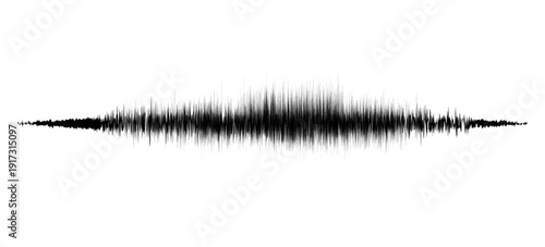 Black abstract sound wave element. Dotted music equalizer shape design. Audio radio signal visualization concept. Digital voice assistant line pattern. Song track sample player. Vector