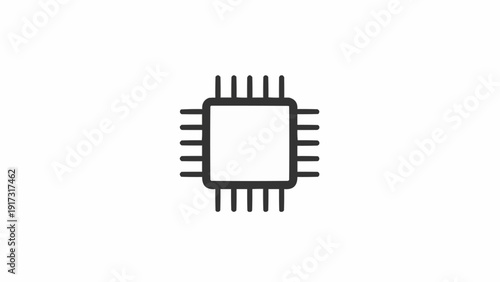 Microchip Electronic Component Closeup View.