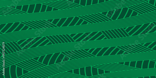 farm green banner, organic abstract background with fields. wavy green lines, natural organic products. ecology background. striped farmer green Pattern