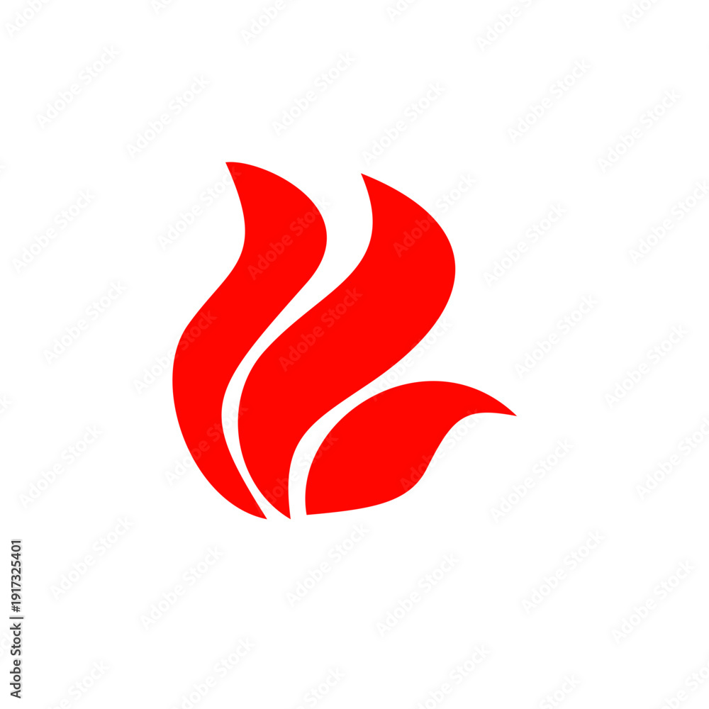 Fototapeta premium Burning fire icon