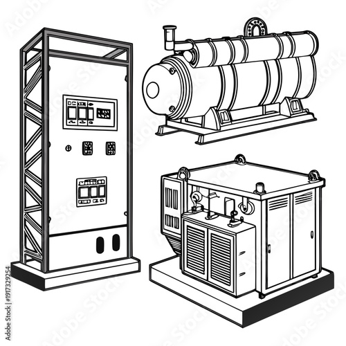 Industrial equipment generators and electrical machinery