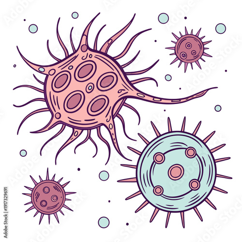 Of biologically inspired cells and microorganisms pink