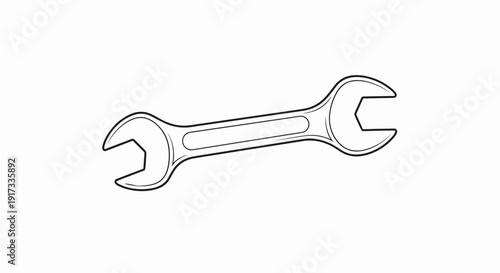 Double Ended Adjustable Wrench Tool.