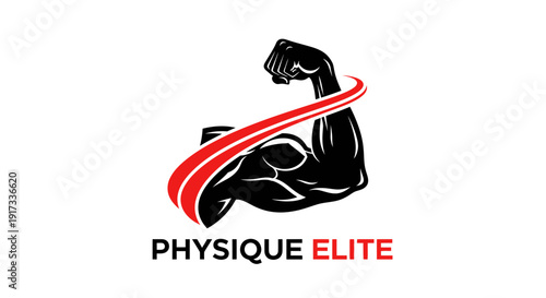 Physique Elite Biceps Logo - Premium Fitness and Bodybuilding Brand