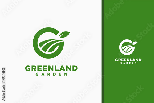 Letter G garden logo symbol icon design