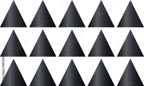 Premium Pattern silver 3D pyramid cluster for abstract background design luxury metallic texture isolated on a transparent background vector illustration graphic projects.