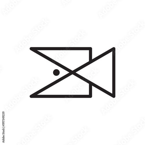  Videography  Camera  Icon Editable Stroke – Abstract Line Art Video Production Vector