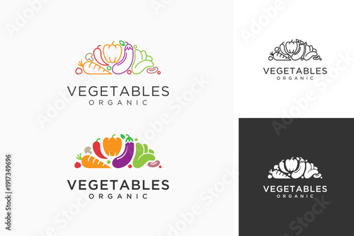 Vegetables logo symbol icon design