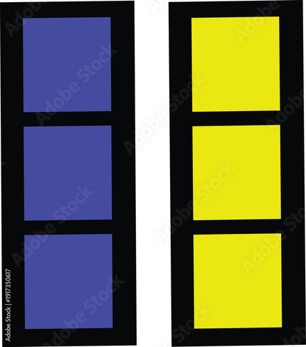 A vector graphic showcasing a clean and minimalistic design with a white background.