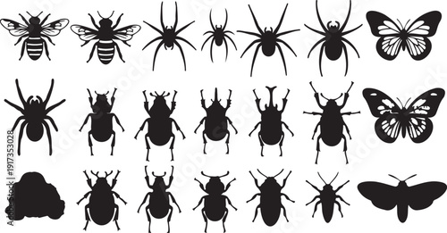 Ramadan black and white vector illustration with crescent moon and hanging stars. Calligraphy text design for Islamic holy month celebration.