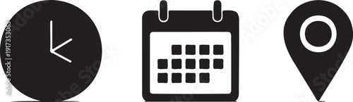 Ramadan black and white vector illustration with crescent moon and hanging stars. Calligraphy text design for Islamic holy month celebration.