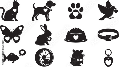 Ramadan black and white vector illustration with crescent moon and hanging stars. Calligraphy text design for Islamic holy month celebration.