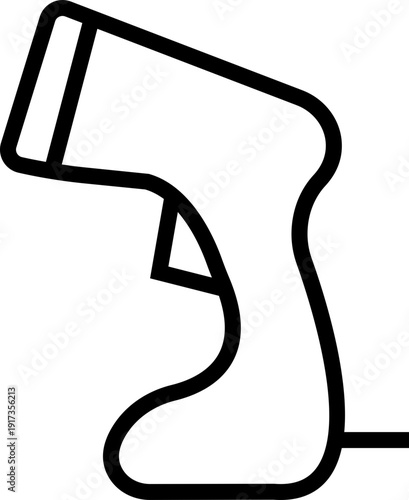 Steamer nozzle icon, Powerful garment steamer emblem. vector steam cleaner head symbol design electric portable device for travel. flat household appliance accessory design for home maintenance