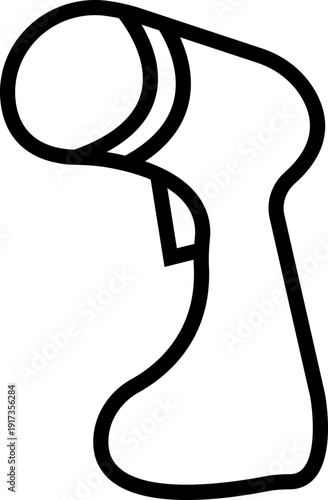 Steamer nozzle icon, Powerful garment steamer emblem. vector steam cleaner head symbol design electric portable device for travel. flat household appliance accessory design for home maintenance