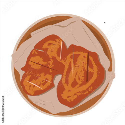 katsu in a bowl.Chicken katsu japanese 
