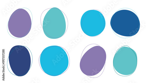 abstract shapes vector set