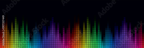 color background with a sound scale