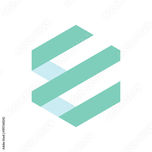 A logo based on the letter “E”