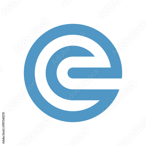 A logo based on the letter “E”