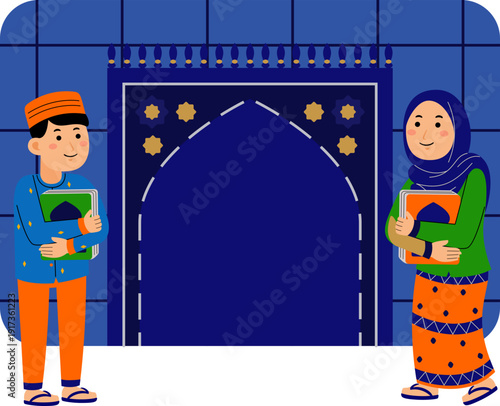 Muslim Couple with Quran