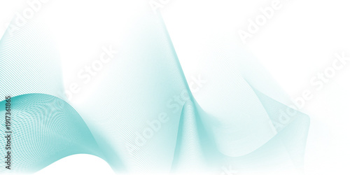 Abstract wave element for design. Digital frequency track equalizer. Stylized line art background.