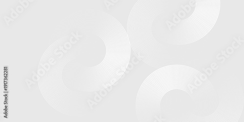 circle white gray wave light technology texture background. Abstract big data digital concept simple art modern