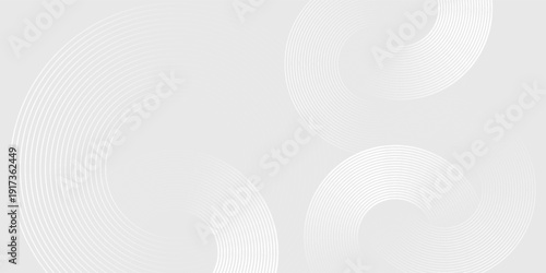 circle white gray wave light technology texture background. Abstract big data digital concept simple art modern