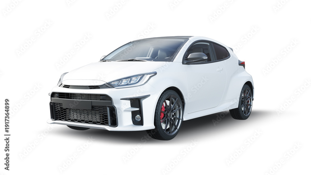 Fototapeta premium car isolated on white background