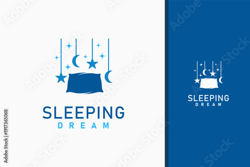 Sleep dream logo symbol icon design