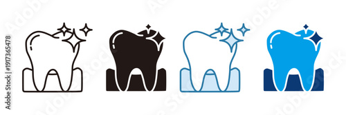Dental Care Icon Set Multiple Style Collection