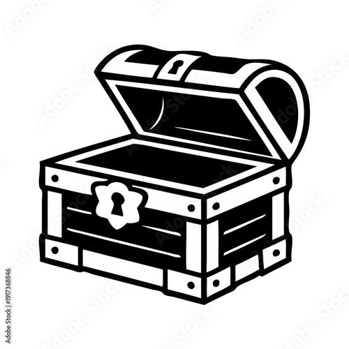 An open treasure chest filled with gold coins and various jewels