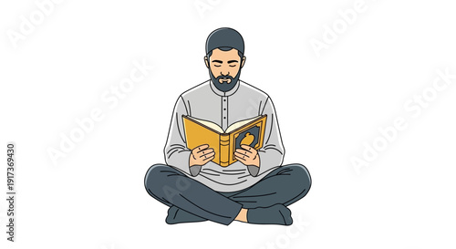 Man Reading a Book.